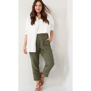 Old Navy High Waisted Slouchy Tapered Pants Arugula